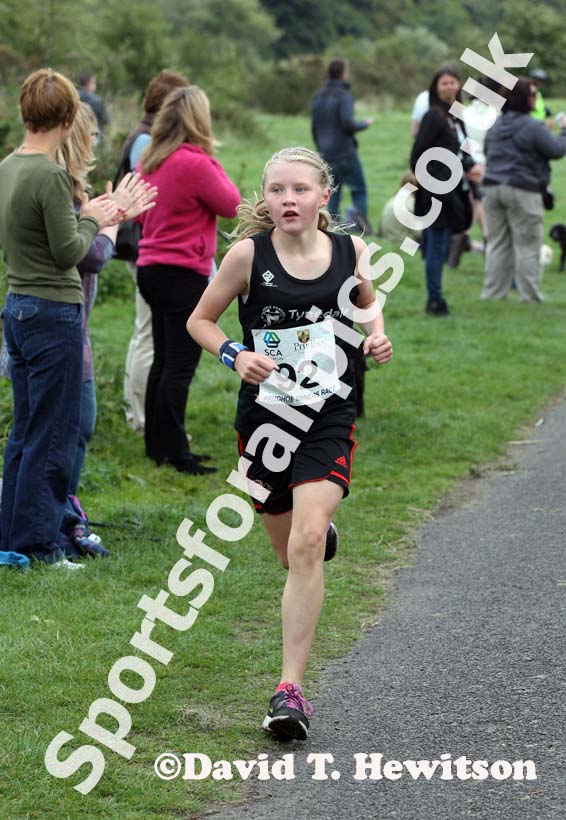 No 92 finishing the youngsters race at the Prudhoe Miners Race.